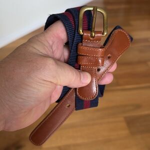 Coach | Accessories | Coach Belt Navy Canvas Leather Size 36  display picture 3